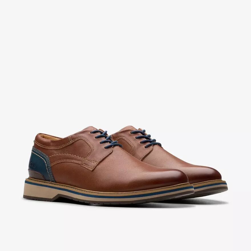 Men’s Monahan Plain Tan Leather Oxford Shoes| Clarks Men’s Monahan Plain Tan Leather Oxford Shoes| Clarks