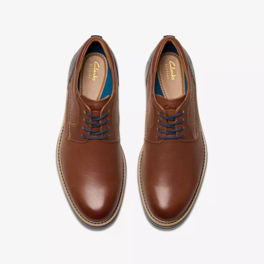 Men’s Monahan Plain Tan Leather Oxford Shoes| Clarks Men’s Monahan Plain Tan Leather Oxford Shoes| Clarks