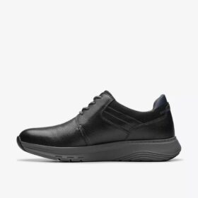 Men’s Motion Trek Pt Black Leather Sneaker