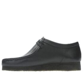 Men’s Wallabee™ Black Leather Shoes