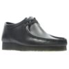 Men’s Wallabee™ Black Leather Shoes