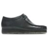 Men’s Wallabee™ Black Leather Shoes
