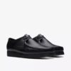 Men’s Wallabee™ Black Leather Shoes