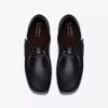 Men’s Wallabee™ Black Leather Shoes