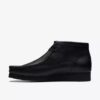 Men’s Wallabee™ Boot Black Leather Boots