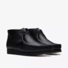 Men’s Wallabee™ Boot Black Leather Boots