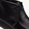 Men’s Wallabee™ Boot Black Leather Boots