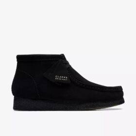 Men’s Wallabee™ Boot Black Suede Boots