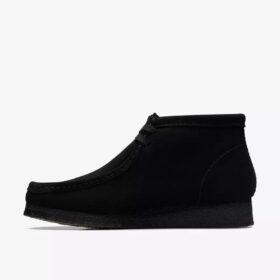 Men’s Wallabee™ Boot Black Suede Boots