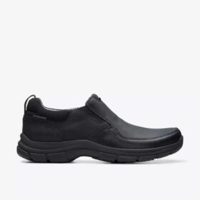 Men’s Walpath Step Black Leather Loafers