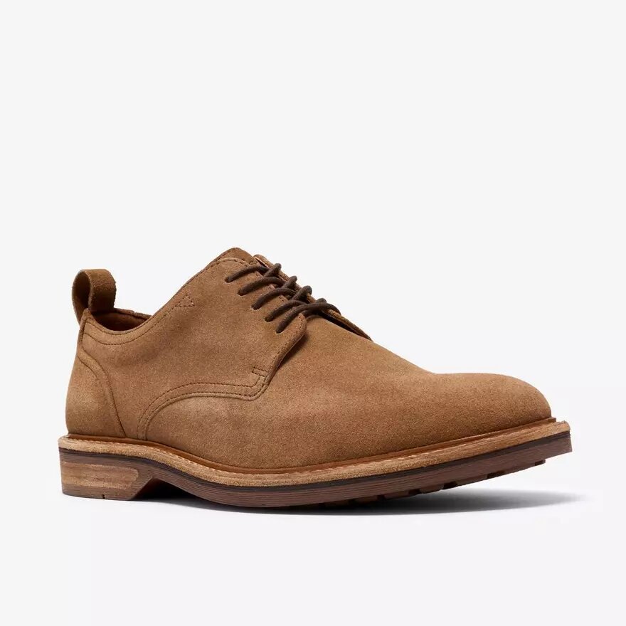 Mens Aldwin Lace Tan Suede Oxfords Mens Aldwin Lace Tan Suede Oxfords