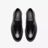 Mens Aldwin Step Black Leather Loafer Shoes Mens Aldwin Step Black Leather Loafer Shoes