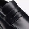 Mens Aldwin Step Black Leather Loafer Shoes Mens Aldwin Step Black Leather Loafer Shoes
