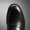 Mens Aldwin Step Black Leather Loafer Shoes Mens Aldwin Step Black Leather Loafer Shoes