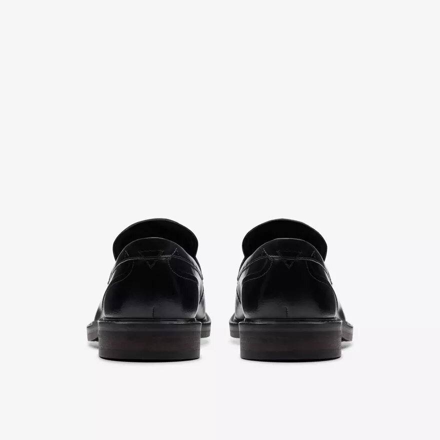 Mens Aldwin Step Black Leather Loafer Shoes Mens Aldwin Step Black Leather Loafer Shoes