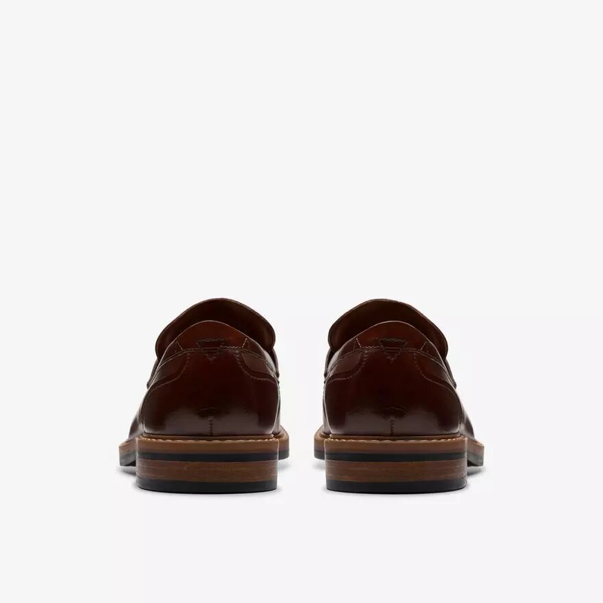 Mens Aldwin Step Mid Tan Leather Loafer Shoes Mens Aldwin Step Mid Tan Leather Loafer Shoes