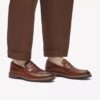 Mens Aldwin Step Mid Tan Leather Loafer Shoes Mens Aldwin Step Mid Tan Leather Loafer Shoes