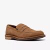 Mens Aldwin Step Tan Suede Loafers