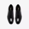 Mens Bowburn Cap Black Leather Oxford