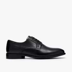 Mens Bowburn Lace Black Leather Oxford