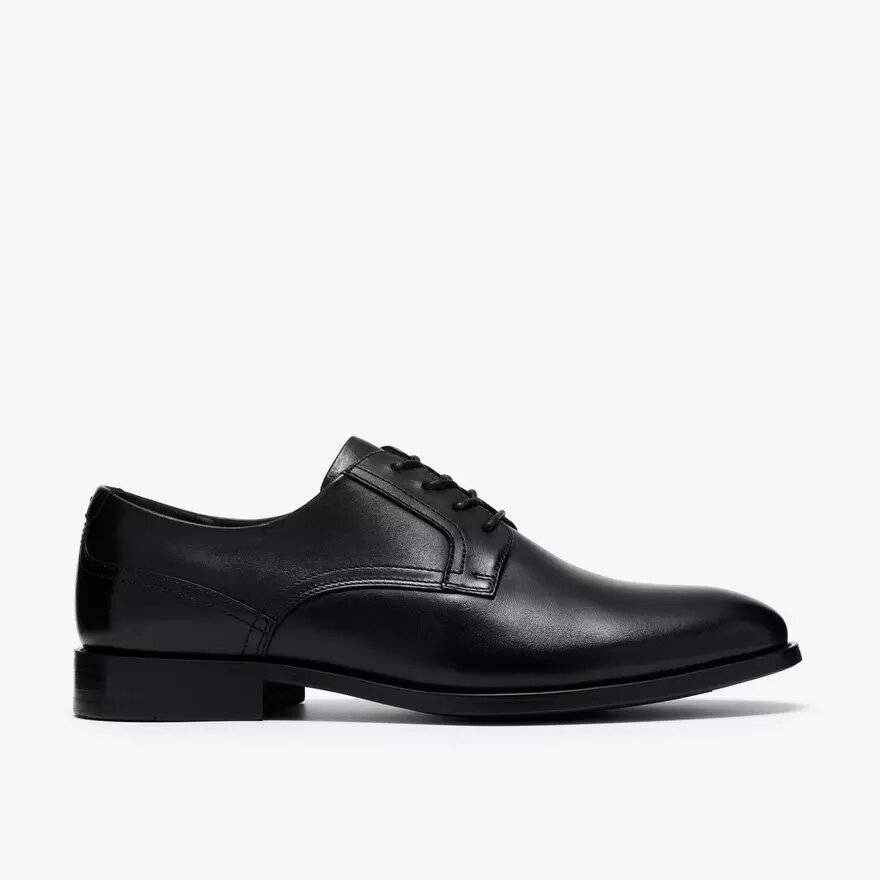Mens Bowburn Lace Black Leather Oxford Mens Bowburn Lace Black Leather Oxford