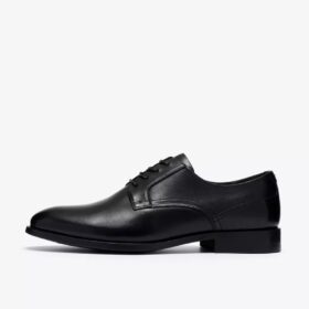 Mens Bowburn Lace Black Leather Oxford