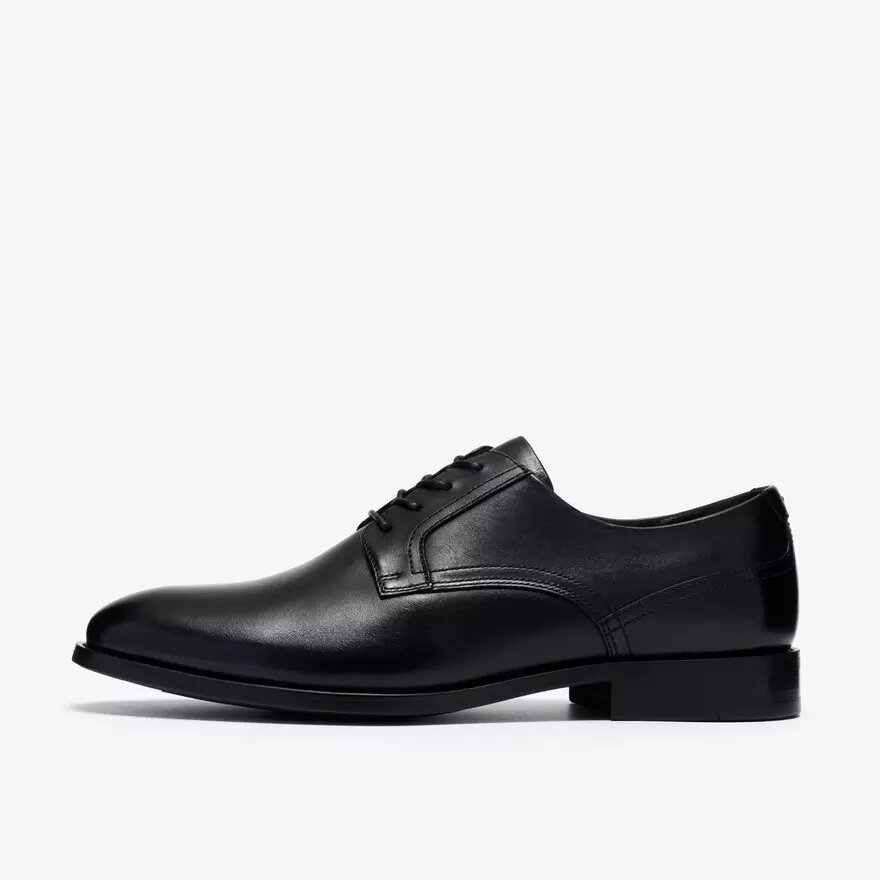 Mens Bowburn Lace Black Leather Oxford Mens Bowburn Lace Black Leather Oxford