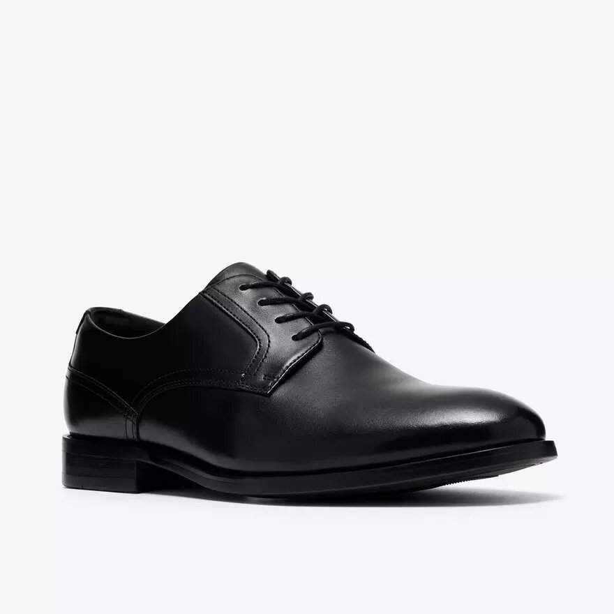 Mens Bowburn Lace Black Leather Oxford Mens Bowburn Lace Black Leather Oxford