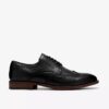 Mens Bowburn Tip Black Leather Oxfords Mens Bowburn Tip Black Leather Oxfords
