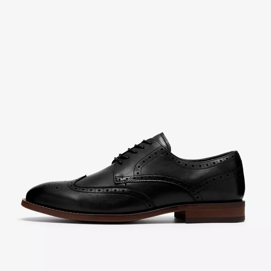Mens Bowburn Tip Black Leather Oxfords Mens Bowburn Tip Black Leather Oxfords