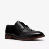 Mens Bowburn Tip Black Leather Oxfords Mens Bowburn Tip Black Leather Oxfords