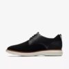 Mens Brantin Plain Black Knit Oxford Shoe