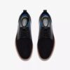 Mens Brantin Plain Black Knit Oxford Shoe