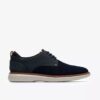 Mens Brantin Plain Navy Knit Derby Shoe
