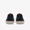 Mens Brantin Plain Navy Knit Derby Shoe
