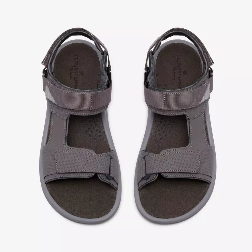 Mens Breeze Trail Grey Sandals| Clarks Mens Breeze Trail Grey Sandals| Clarks
