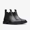 Mens Burchill up Black Leather Chelsea Boots Mens Burchill up Black Leather Chelsea Boots