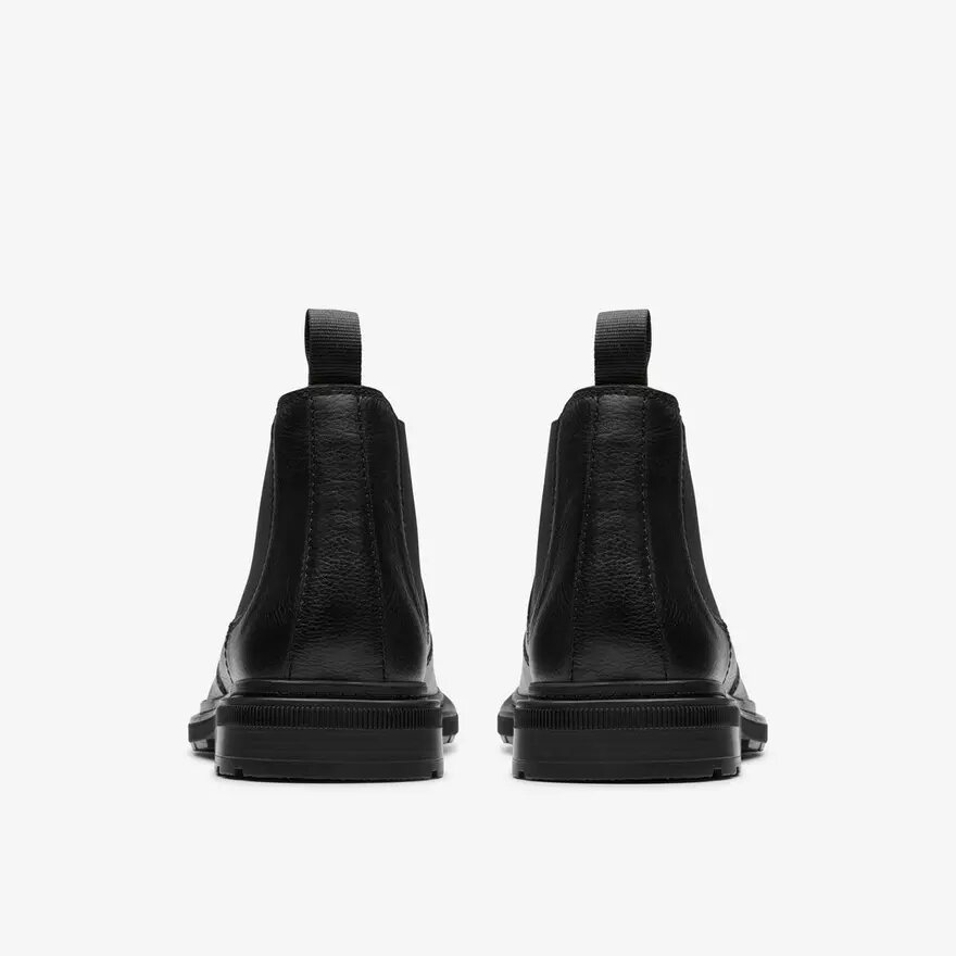 Mens Burchill up Black Leather Chelsea Boots Mens Burchill up Black Leather Chelsea Boots
