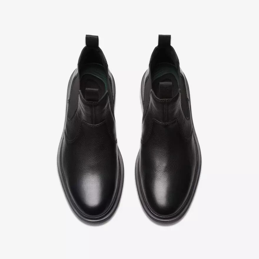 Mens Burchill up Black Leather Chelsea Boots Mens Burchill up Black Leather Chelsea Boots