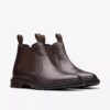 Mens Burchill up Dark Brown Leather Chelsea Boots Mens Burchill up Dark Brown Leather Chelsea Boots