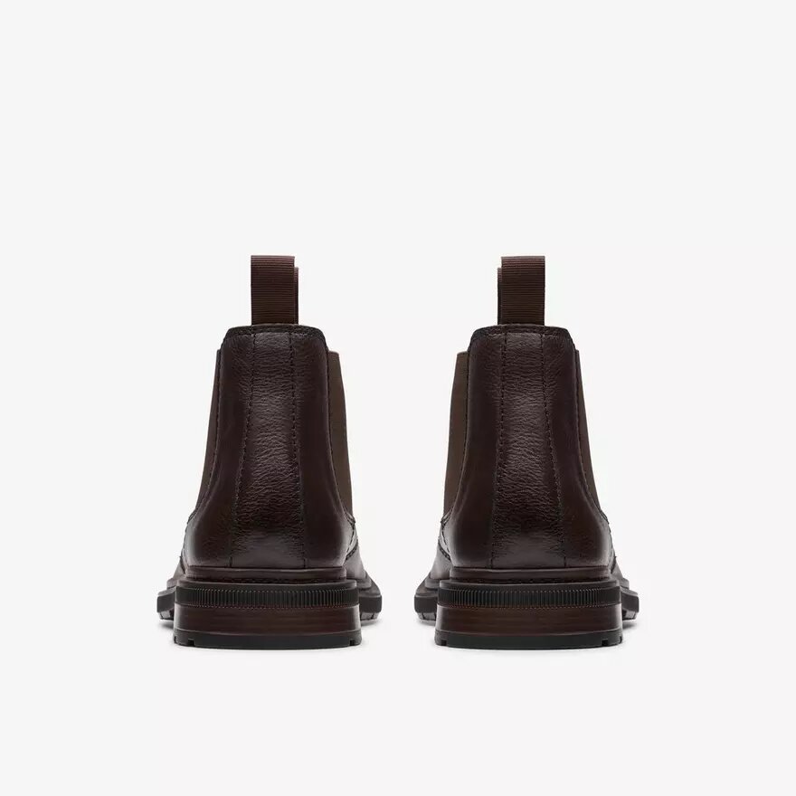 Mens Burchill up Dark Brown Leather Chelsea Boots Mens Burchill up Dark Brown Leather Chelsea Boots