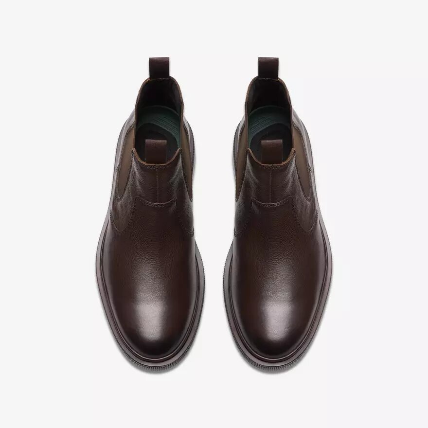Mens Burchill up Dark Brown Leather Chelsea Boots Mens Burchill up Dark Brown Leather Chelsea Boots