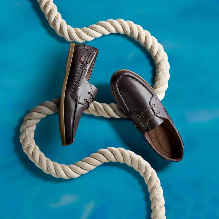 Mens Charmouth Lace Brown Leather Boat Shoes Mens Charmouth Lace Brown Leather Boat Shoes