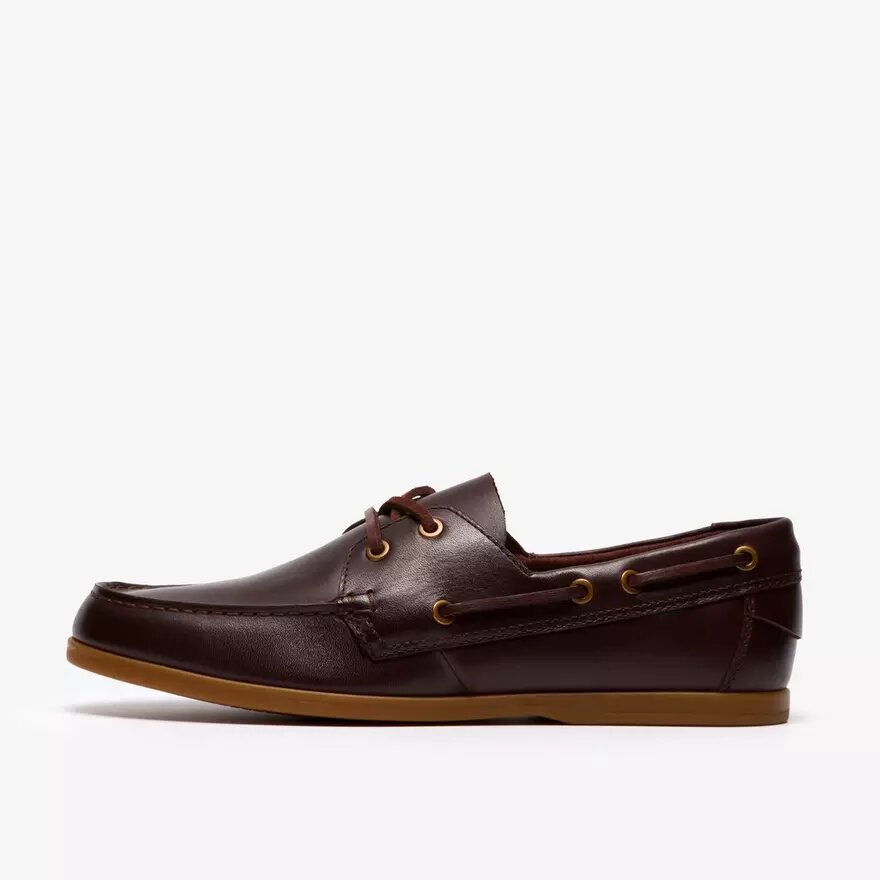 Mens Charmouth Lace Brown Leather Boat Shoes Mens Charmouth Lace Brown Leather Boat Shoes