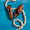 Mens Charmouth Lace Tan Leather Boat Shoes Mens Charmouth Lace Tan Leather Boat Shoes