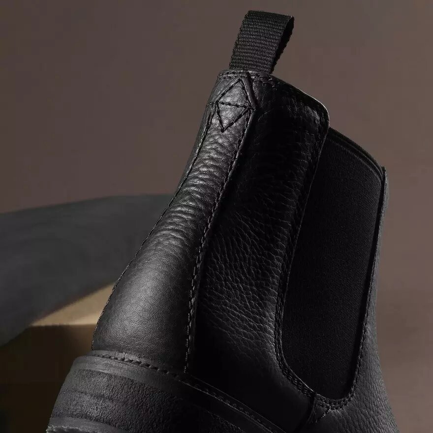 Mens Clarkdale Easy Black Leather Chelsea Boots Mens Clarkdale Easy Black Leather Chelsea Boots