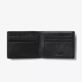 Mens Classic Pebble Slimfold Wallet Black Us
