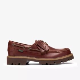 Mens Cleyhill Boat Brown Leather Boat Shoe