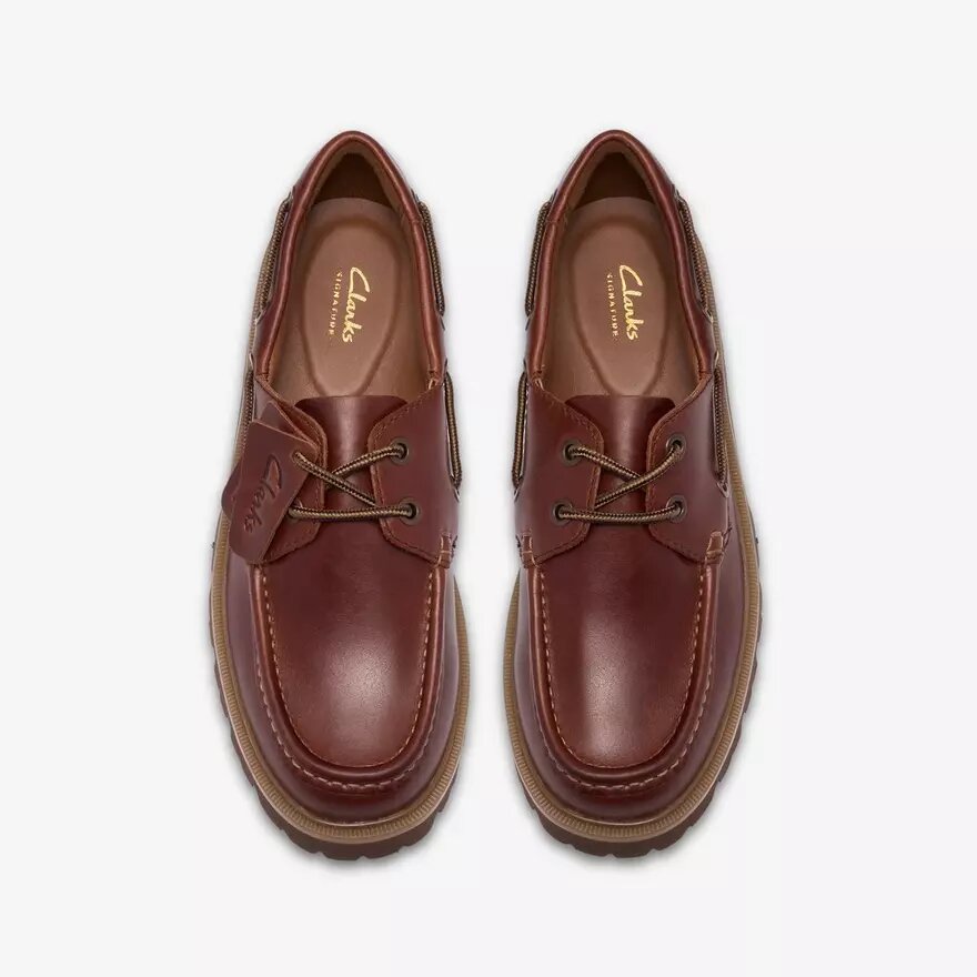 Mens Cleyhill Boat Brown Leather Boat Shoe Mens Cleyhill Boat Brown Leather Boat Shoe