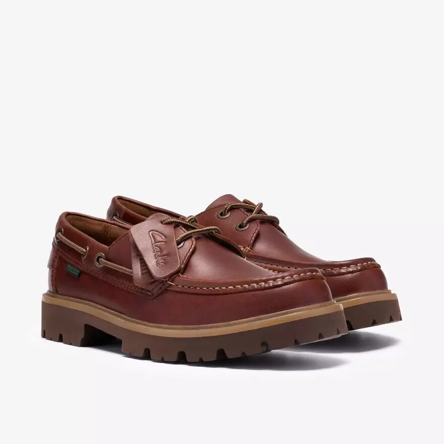 Mens Cleyhill Boat Brown Leather Boat Shoe Mens Cleyhill Boat Brown Leather Boat Shoe